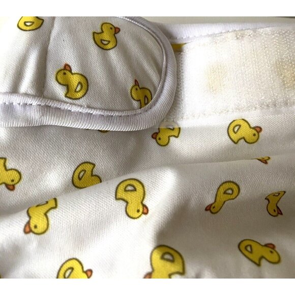 Reusable Female Dog Diapers with Tail Hole, Cute Yellow Duck Pattern, Pre-Owned - Picture 5 of 8